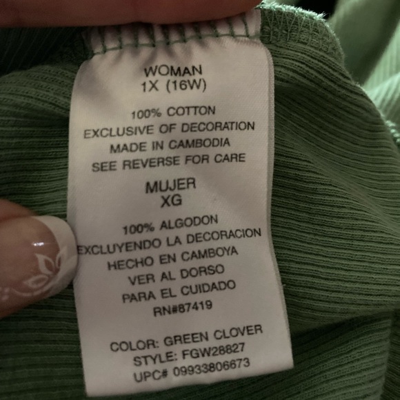 Was💲8! 🎉5/$20 Flower embroidered ribbed tunic - Picture 6 of 13